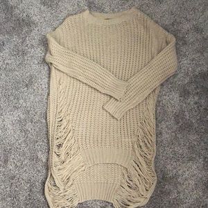 Fashion Nova distressed sweater